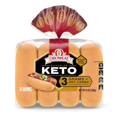 Oroweat Keto Hotdog Pack Shot